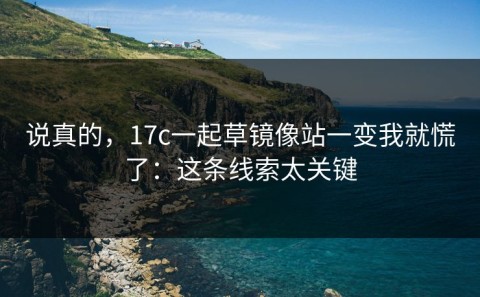 说真的，17c一起草镜像站一变我就慌了：这条线索太关键